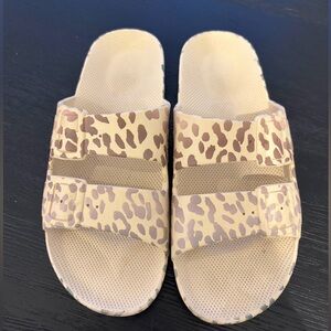 Freedom Moses Animal Print Slide Sandals